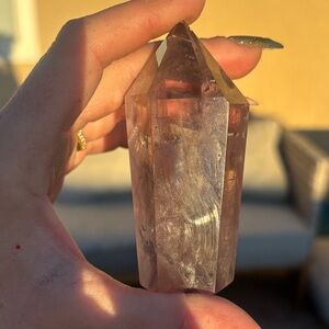 Crystal Point Prism amethyst god’s thumbprint
